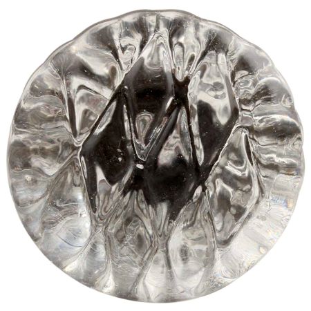 Clear Cut Oval Shape Glass Wine Stopper